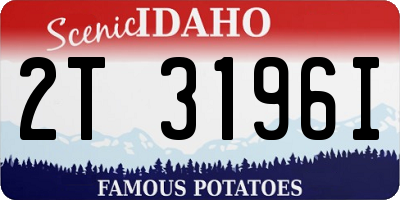 ID license plate 2T3196I