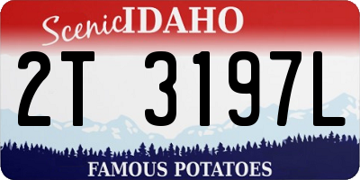 ID license plate 2T3197L