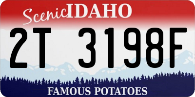 ID license plate 2T3198F