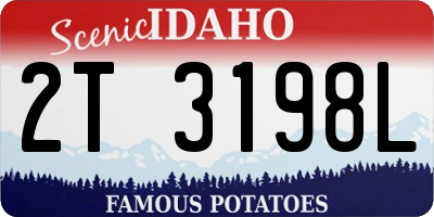 ID license plate 2T3198L