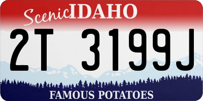 ID license plate 2T3199J