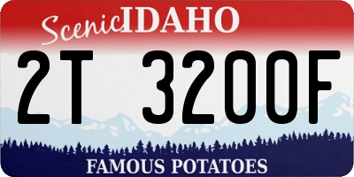 ID license plate 2T3200F