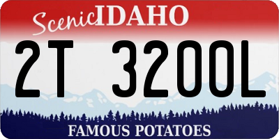 ID license plate 2T3200L