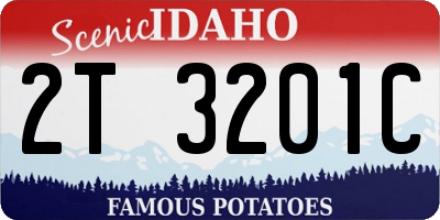 ID license plate 2T3201C