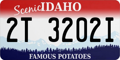 ID license plate 2T3202I