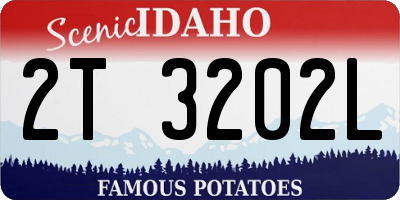 ID license plate 2T3202L