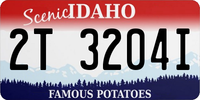 ID license plate 2T3204I