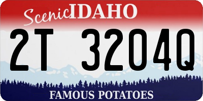 ID license plate 2T3204Q