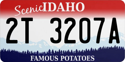 ID license plate 2T3207A