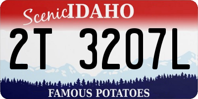 ID license plate 2T3207L