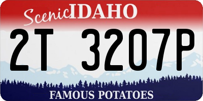 ID license plate 2T3207P