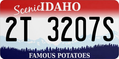 ID license plate 2T3207S