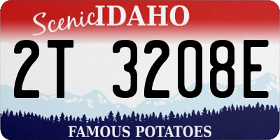 ID license plate 2T3208E