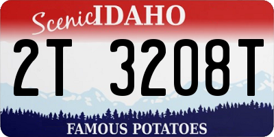 ID license plate 2T3208T
