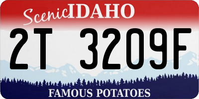 ID license plate 2T3209F