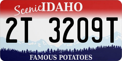 ID license plate 2T3209T