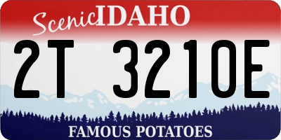 ID license plate 2T3210E