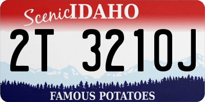 ID license plate 2T3210J