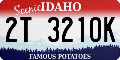 ID license plate 2T3210K