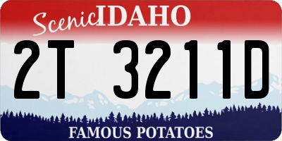 ID license plate 2T3211D