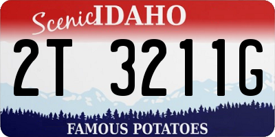 ID license plate 2T3211G