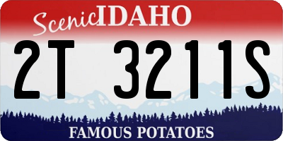 ID license plate 2T3211S