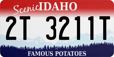 ID license plate 2T3211T