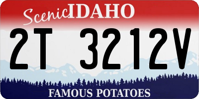 ID license plate 2T3212V