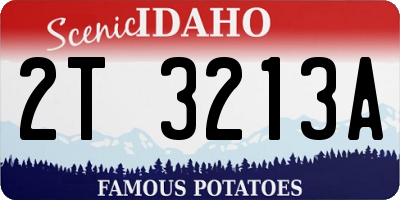 ID license plate 2T3213A