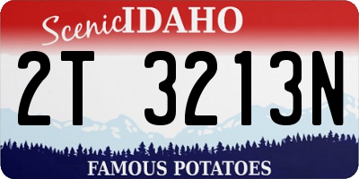 ID license plate 2T3213N
