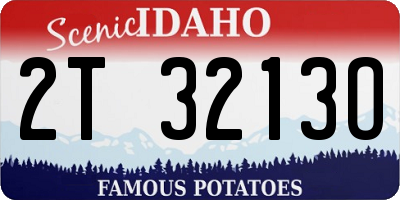 ID license plate 2T3213O