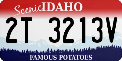 ID license plate 2T3213V