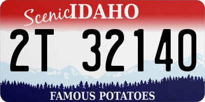 ID license plate 2T3214O