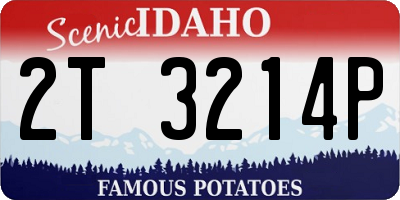 ID license plate 2T3214P