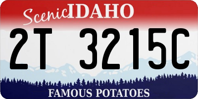 ID license plate 2T3215C