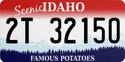 ID license plate 2T3215O