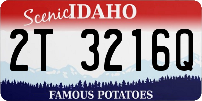 ID license plate 2T3216Q