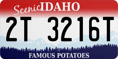 ID license plate 2T3216T