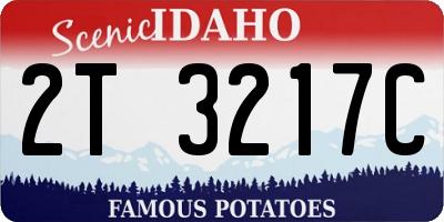 ID license plate 2T3217C