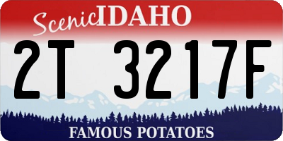 ID license plate 2T3217F