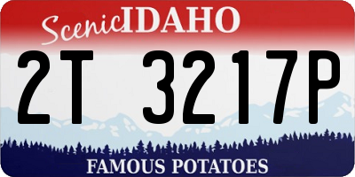 ID license plate 2T3217P