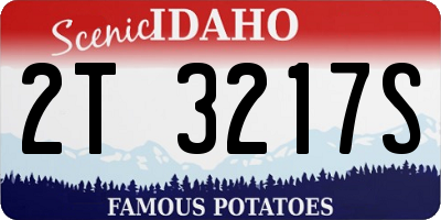 ID license plate 2T3217S