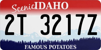 ID license plate 2T3217Z