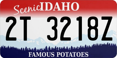 ID license plate 2T3218Z