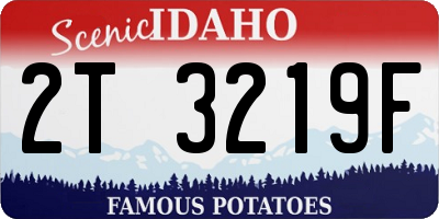 ID license plate 2T3219F