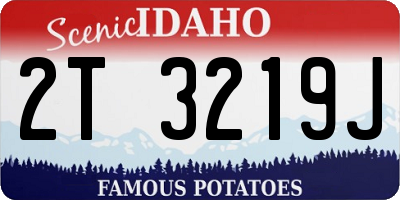 ID license plate 2T3219J