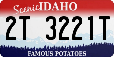 ID license plate 2T3221T