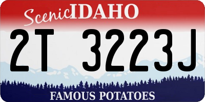 ID license plate 2T3223J