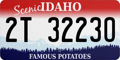 ID license plate 2T3223O