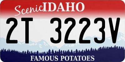 ID license plate 2T3223V